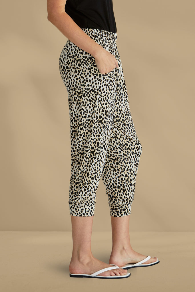 Betty Basics Tokyo Pants Cheetah Neutral From BoxHill