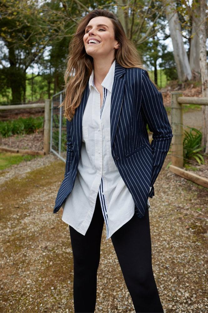 Betty Basics Zara Pocket Shirt White From BoxHill