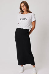 Cartel & Willow Sammie Knit Skirt Black From BoxHill