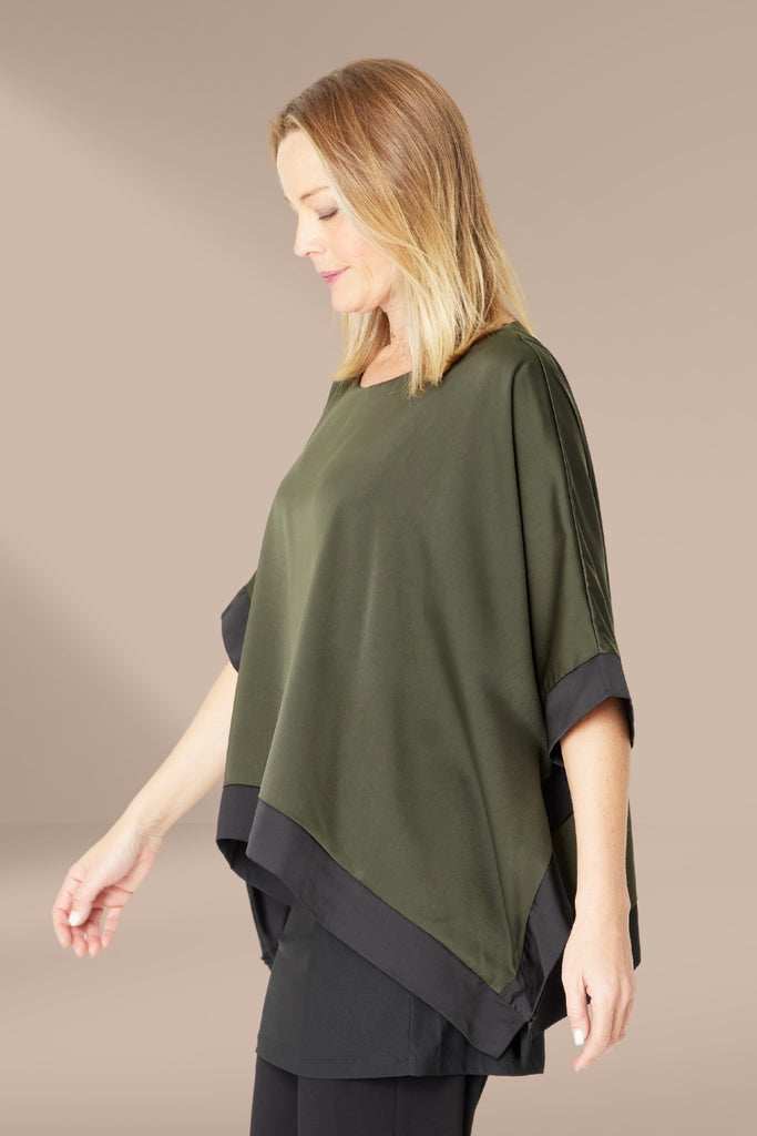 Cordelia St Colour Blast Block Top Khaki Black From BoxHill