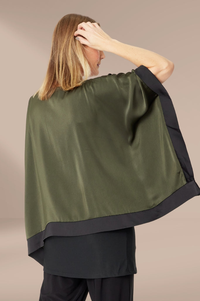 Cordelia St Colour Blast Block Top Khaki Black From BoxHill