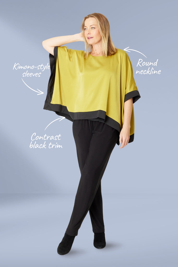 Cordelia St Colour Blast Block Top Mustard Black From BoxHill
