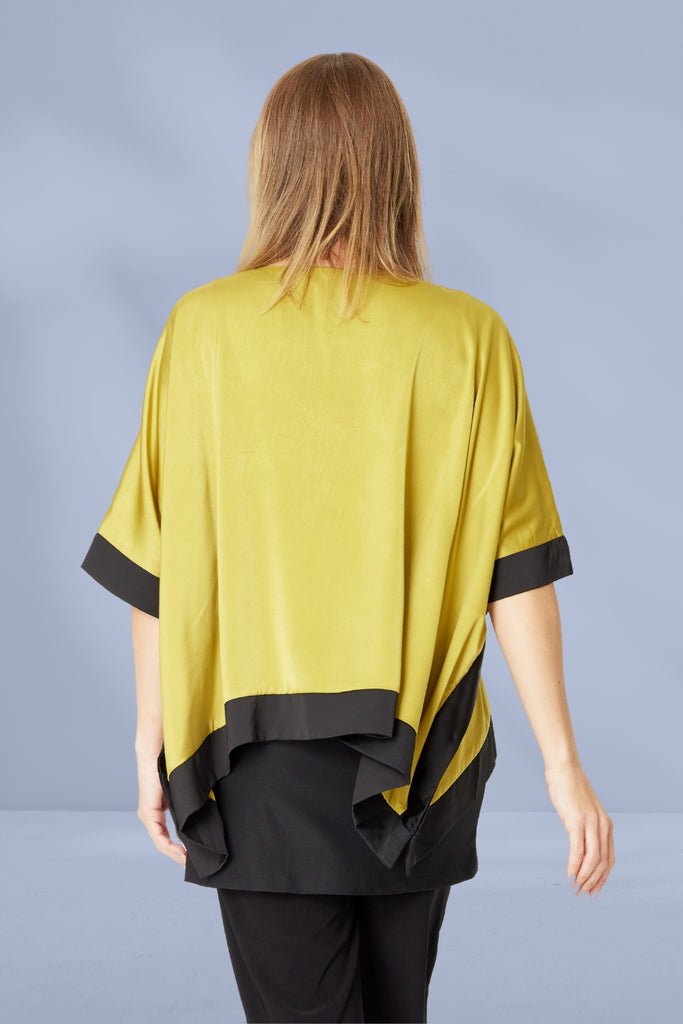 Cordelia St Colour Blast Block Top Mustard Black From BoxHill