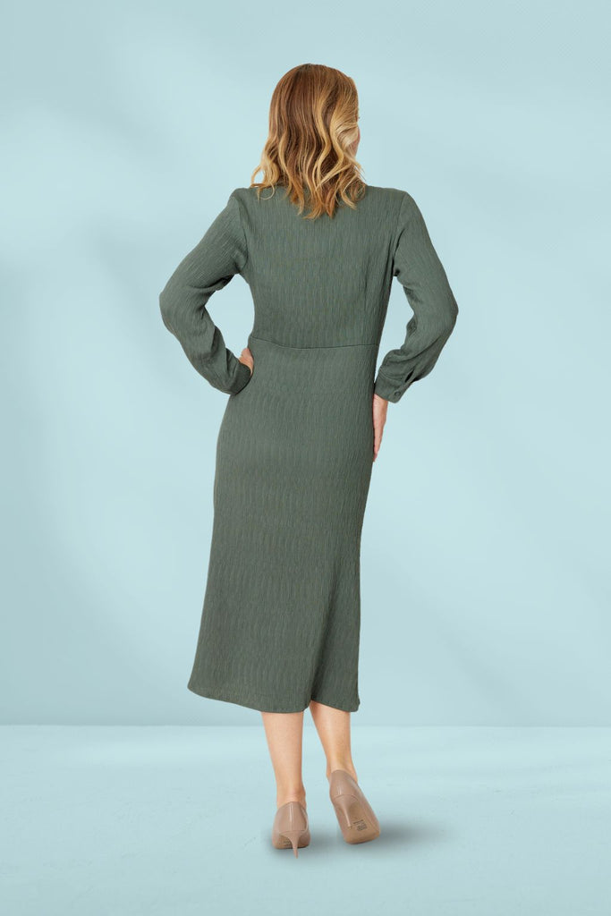 Cordelia St Crinkle Dress Forest From BoxHill