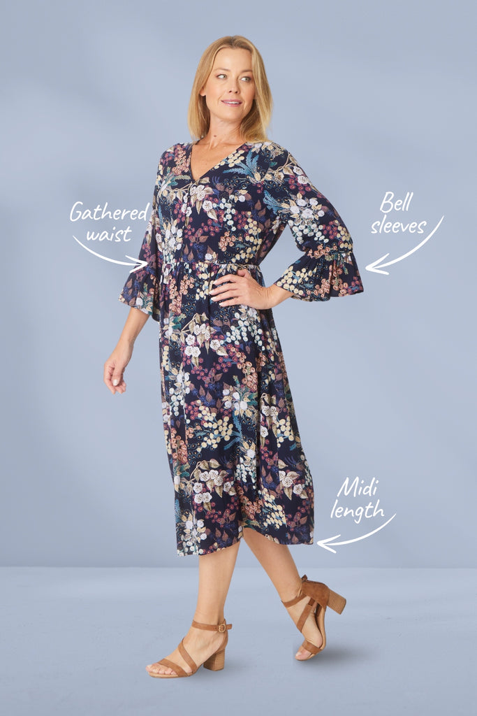 Cordelia St Gemma Ruffle Dress Print From BoxHill