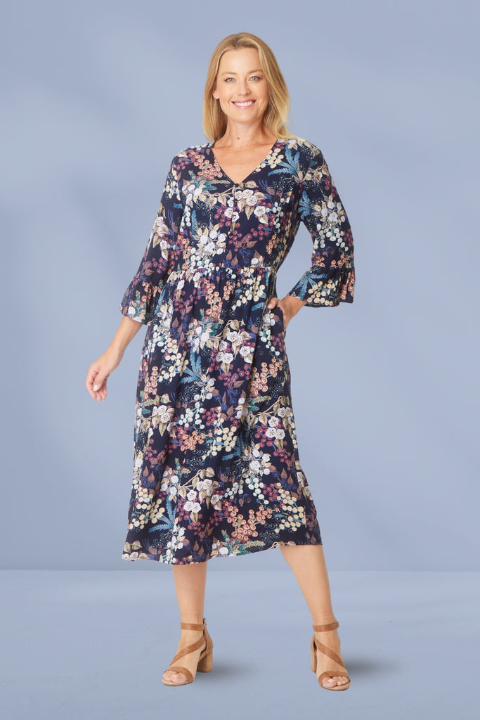 Cordelia St Gemma Ruffle Dress Print From BoxHill
