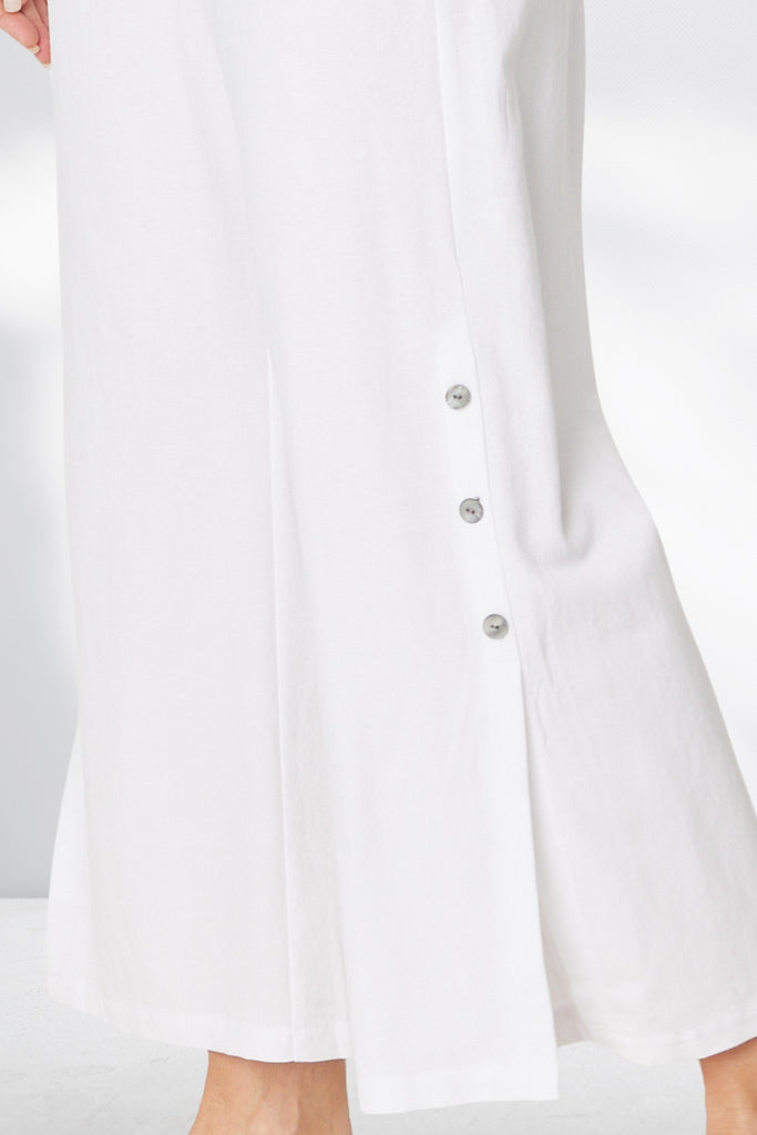 Cordelia St Linen Shores Pants White From BoxHill