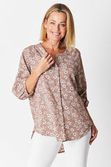 Cordelia St Perfect Shirt Camel Ivory From BoxHill