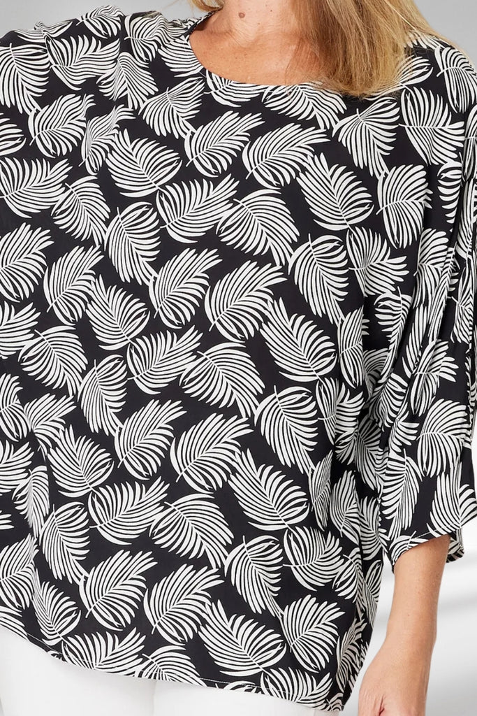 Cordelia St Summer Ease Top Black White From BoxHill