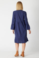 Cordelia St Upcycle Tunic Dress Navy From BoxHill