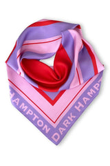 Dark Hampton Gebbie Silk Scarf Lilac Red One Size Lilac/Red From BoxHill