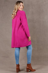 Eb and Ive Alawa Cardigan Magenta From BoxHill
