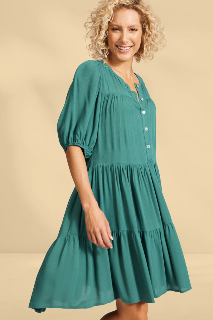 Eb and Ive Alegria Midi Dress Lagoon From BoxHill