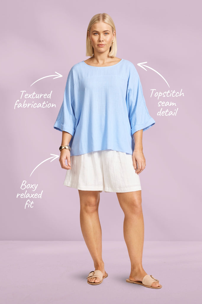 Eb and Ive Alesia Relaxed Top Belize From BoxHill