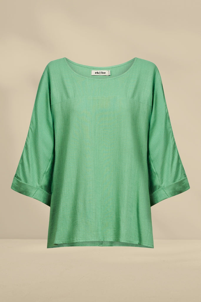 Eb and Ive Alesia Relaxed Top Jade From BoxHill