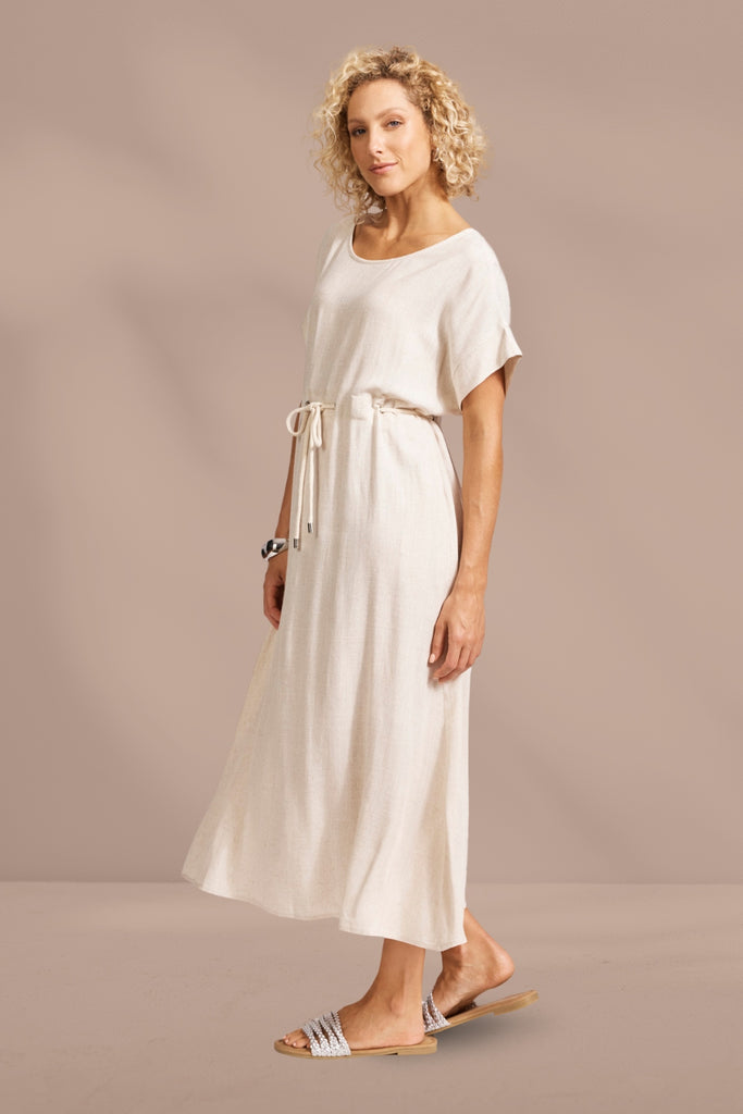 Eb and Ive Alesia Rope Tie Dress Tusk From BoxHill
