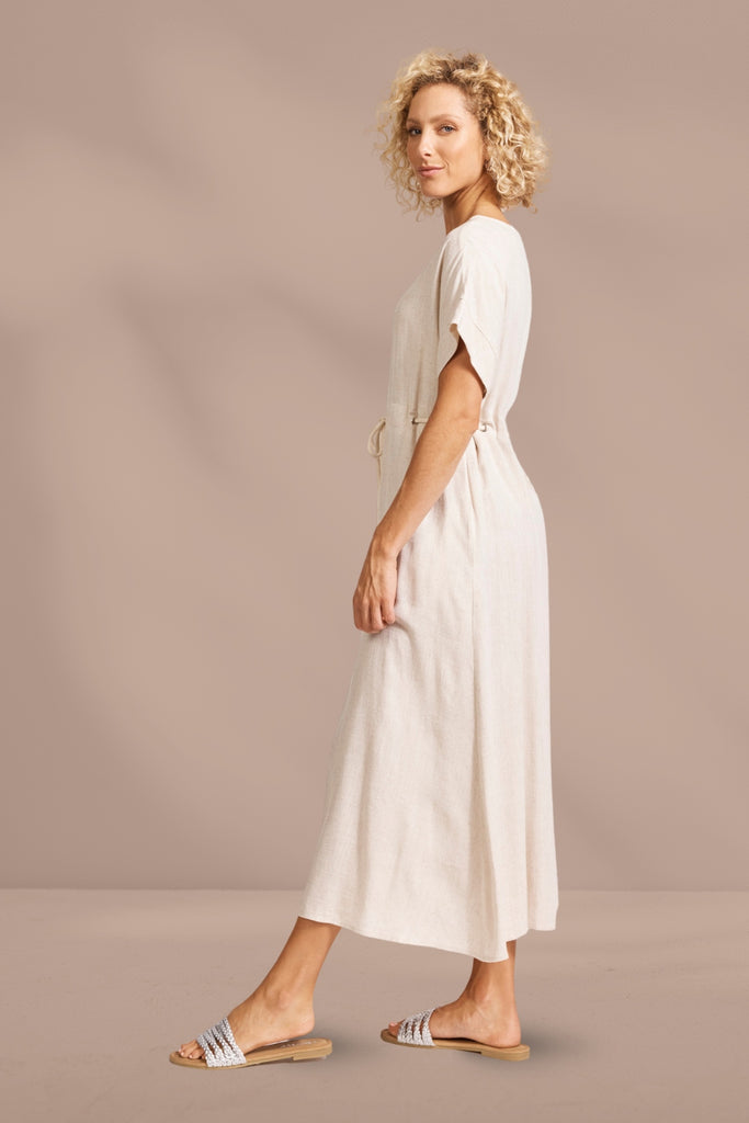 Eb and Ive Alesia Rope Tie Dress Tusk From BoxHill