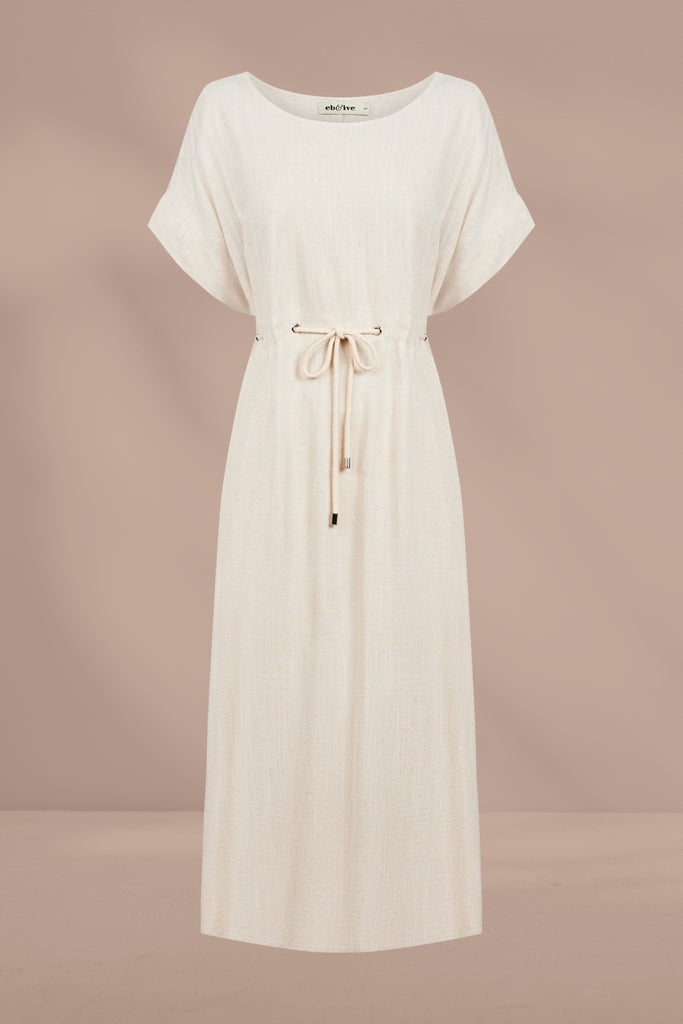 Eb and Ive Alesia Rope Tie Dress Tusk From BoxHill