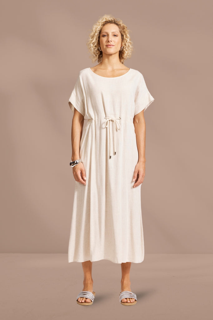Eb and Ive Alesia Rope Tie Dress Tusk From BoxHill