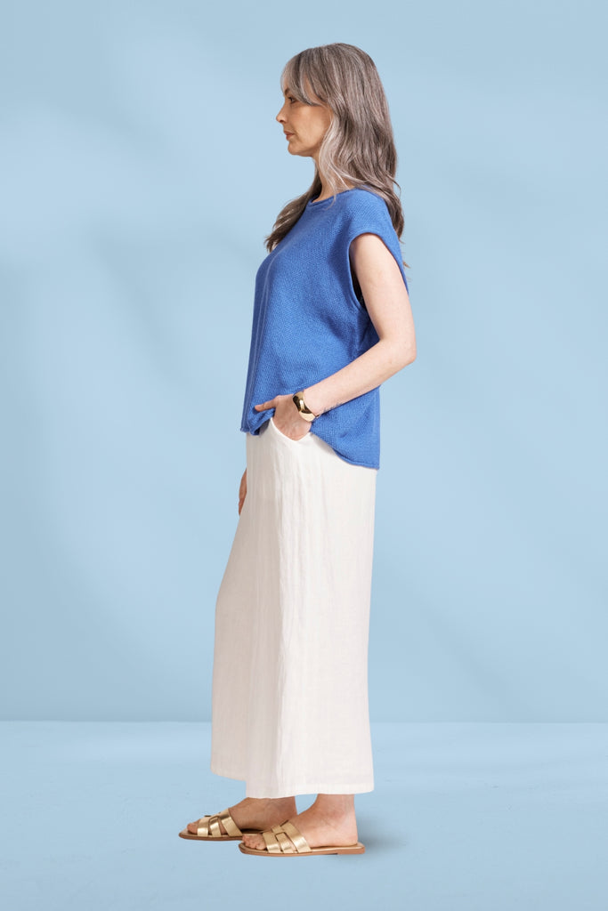 Eb and Ive Artemis Sleeveless Knit Top Aegean From BoxHill