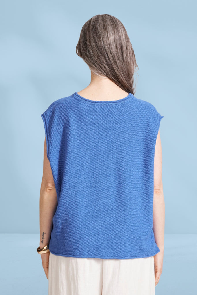 Eb and Ive Artemis Sleeveless Knit Top Aegean From BoxHill