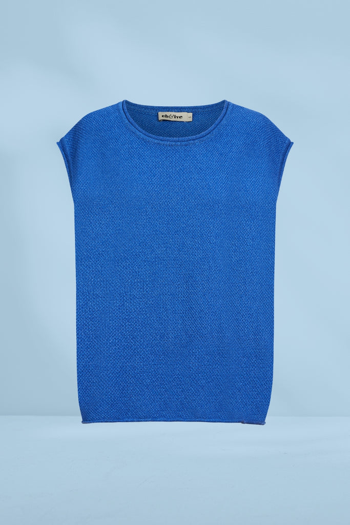 Eb and Ive Artemis Sleeveless Knit Top Aegean From BoxHill