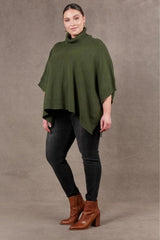 Eb and Ive Nawi Poncho Olive From BoxHill
