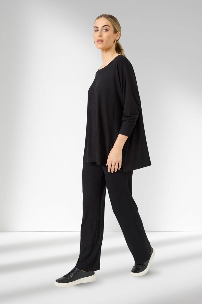 Eb and Ive Studio Jersey Top Ebony From BoxHill