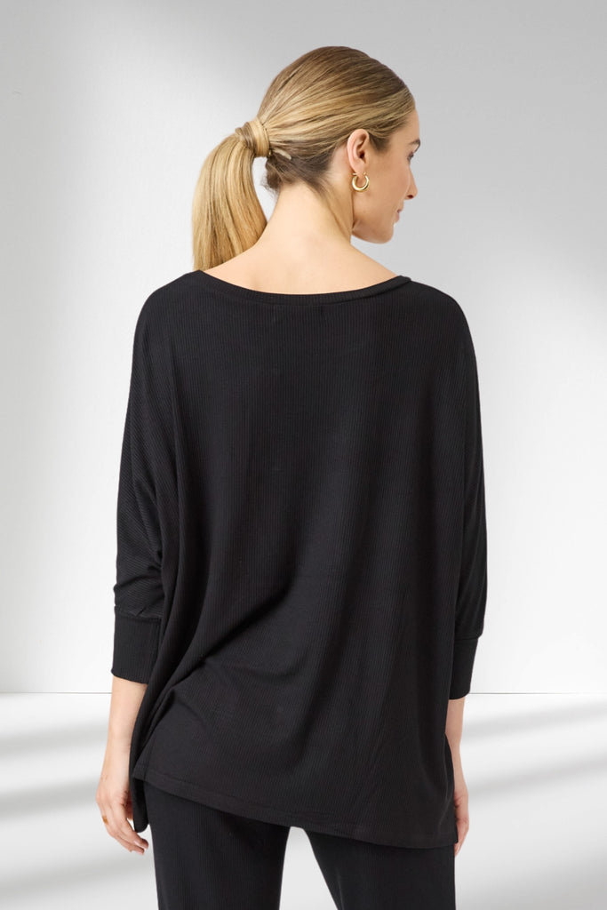 Eb and Ive Studio Jersey Top Ebony From BoxHill