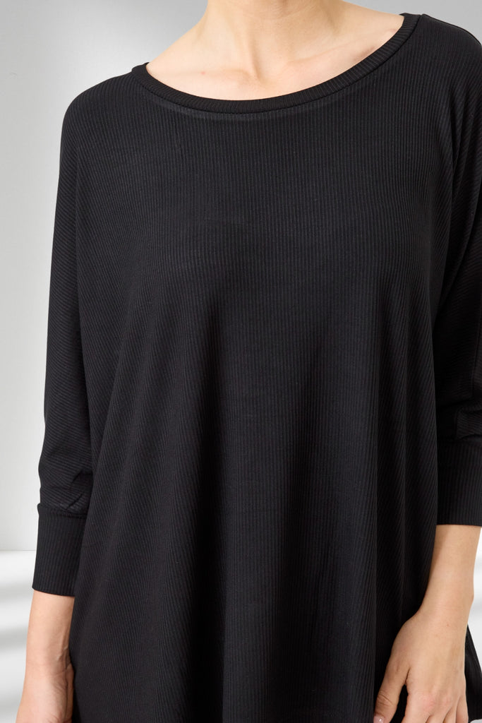 Eb and Ive Studio Jersey Top Ebony From BoxHill