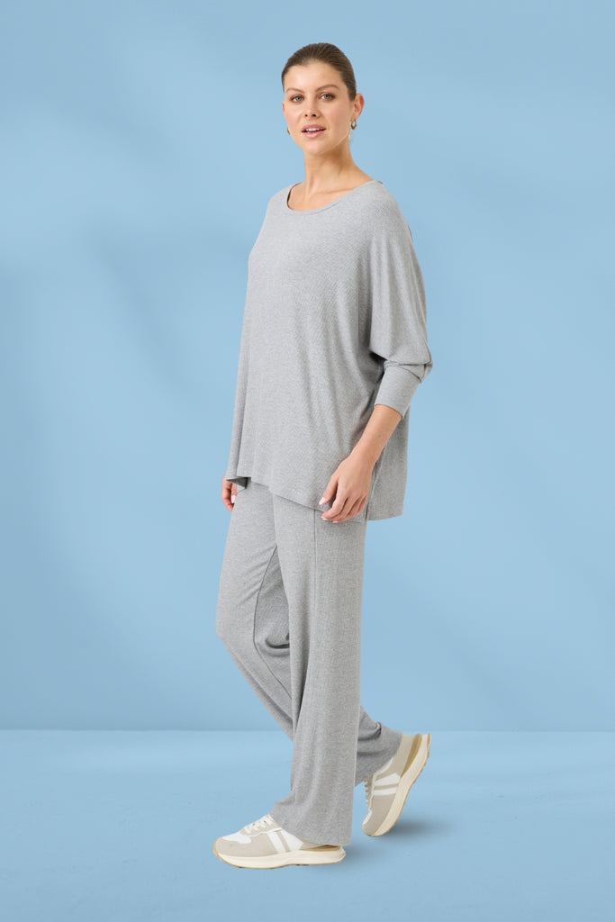 Eb and Ive Studio Jersey Top Grey From BoxHill