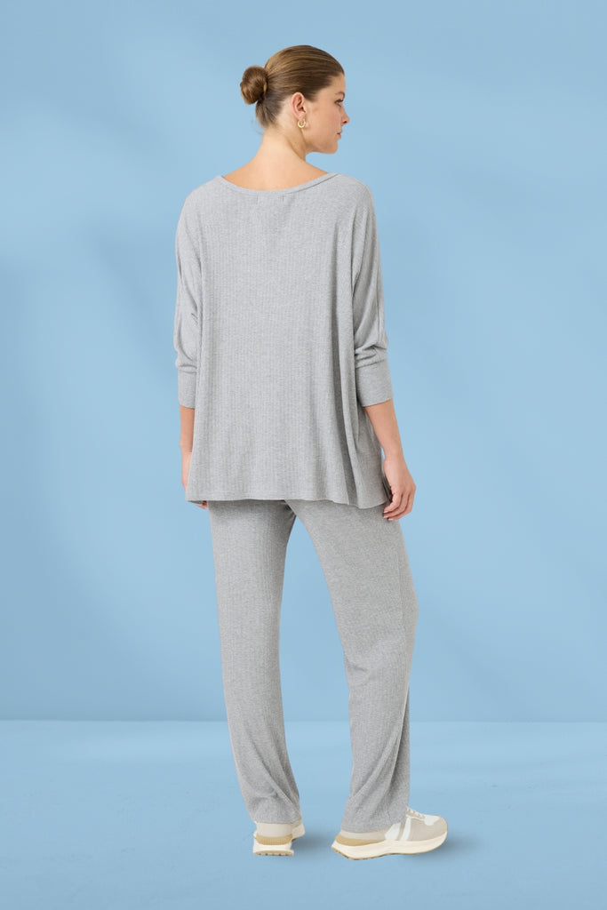 Eb and Ive Studio Jersey Top Grey From BoxHill