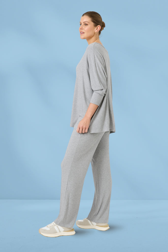 Eb and Ive Studio Jersey Top Grey From BoxHill