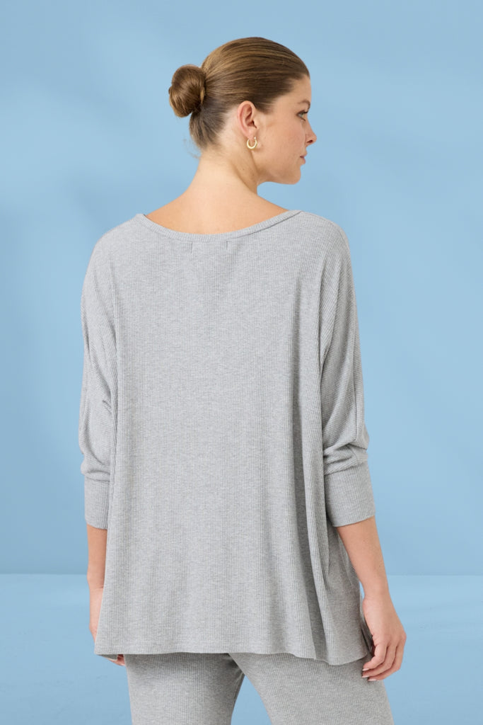 Eb and Ive Studio Jersey Top Grey From BoxHill