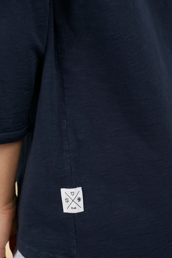 Elm Annie 3/4 Sleeve Tee Navy From BoxHill