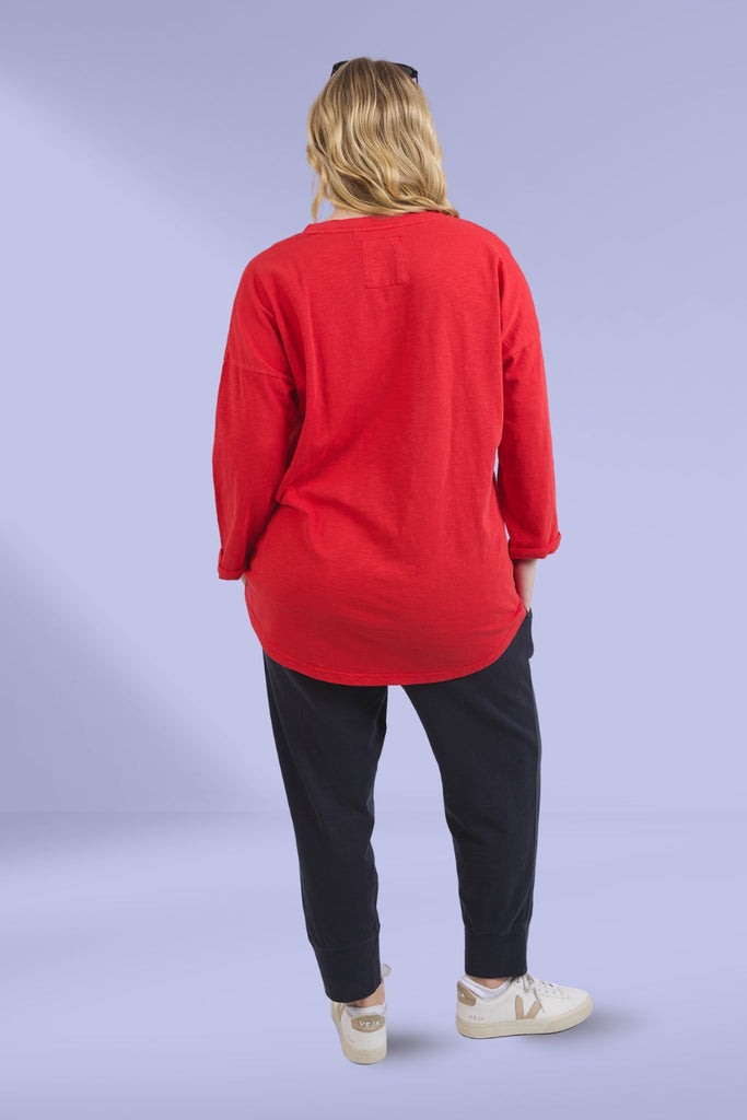 Elm Annie 3/4 Sleeve Tee Poppy From BoxHill