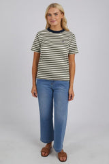 Elm Astra Tee Clover And Pearl Stripe From BoxHill