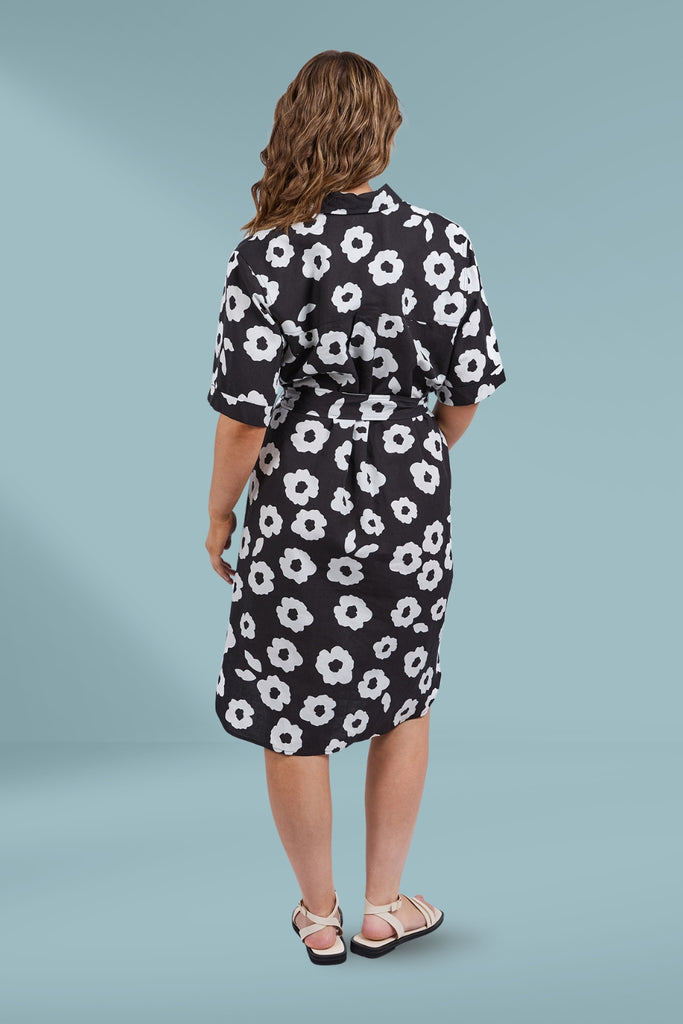 Elm Azalea Shirt Dress Navy Azalea Print From BoxHill
