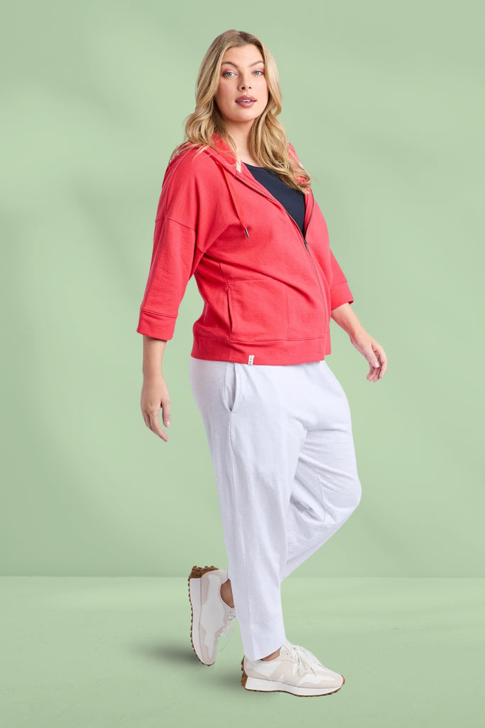 Elm Beachy Zip Hoodie Cayenne From BoxHill