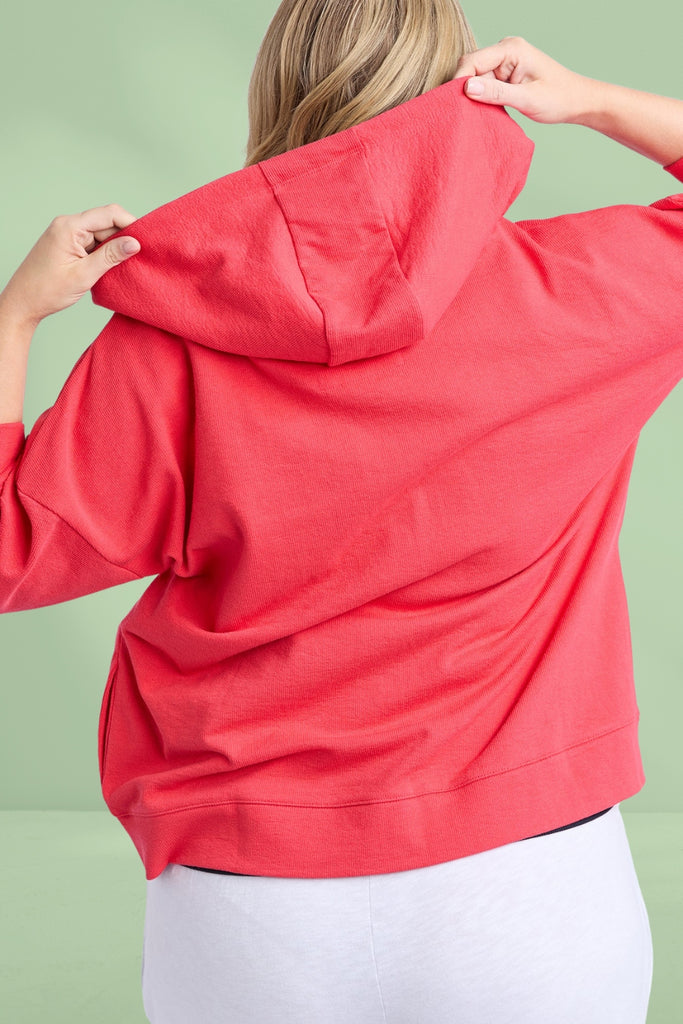 Elm Beachy Zip Hoodie Cayenne From BoxHill