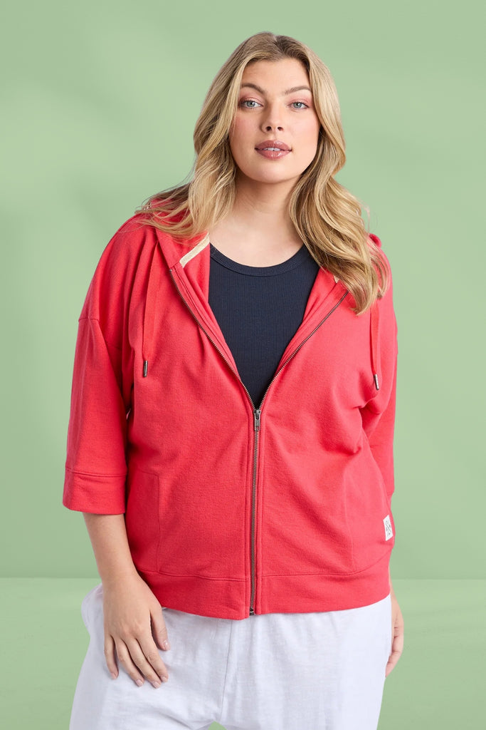 Elm Beachy Zip Hoodie Cayenne From BoxHill