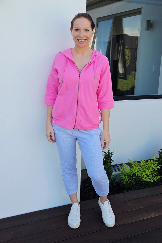 Elm Beachy Zip Hoody Aurora Pink From BoxHill