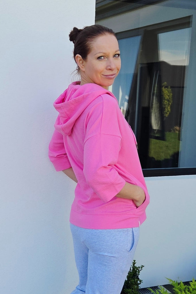 Elm Beachy Zip Hoody Aurora Pink From BoxHill