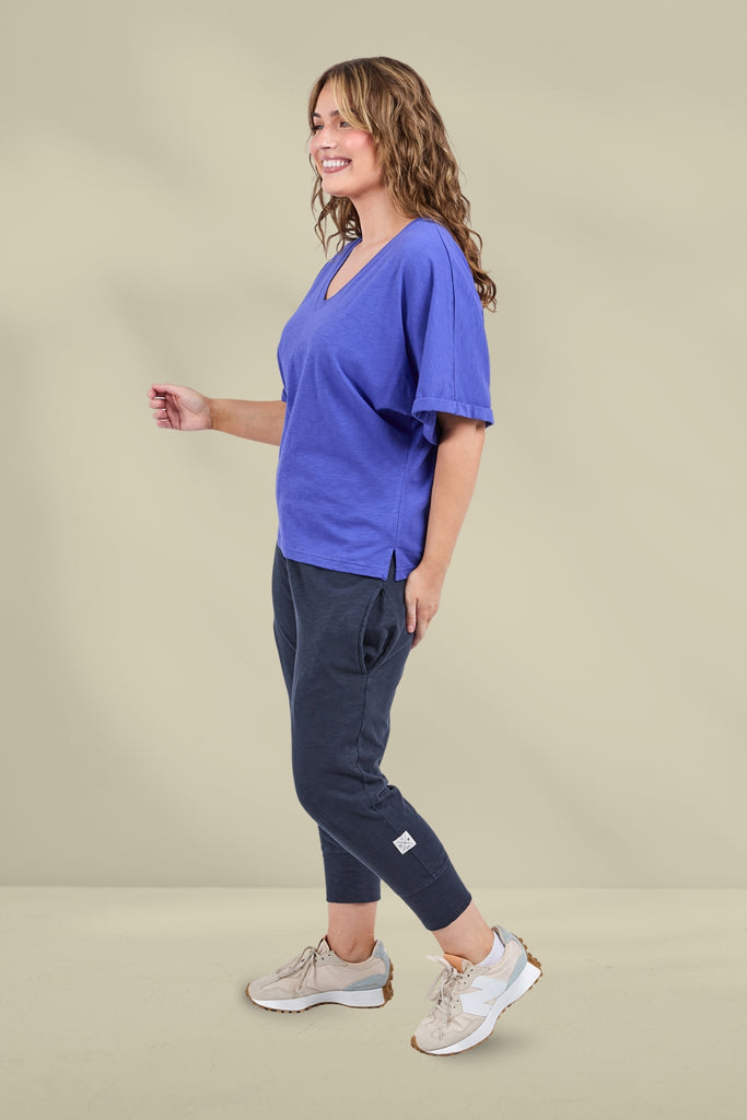 Elm Beau Short Sleeve Tee Ocean Blue From BoxHill