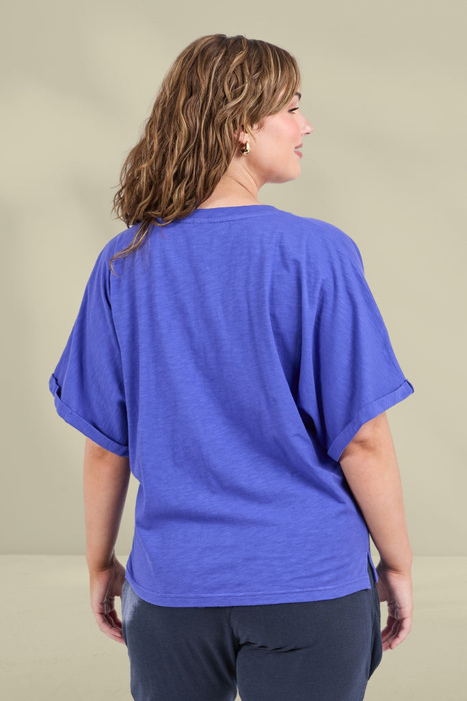 Elm Beau Short Sleeve Tee Ocean Blue From BoxHill