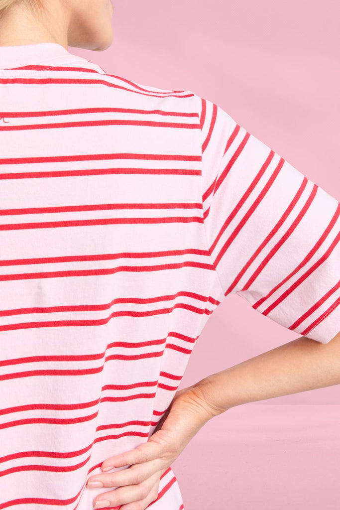 Elm Bon Bon Dress Red and Pink Stripe From BoxHill