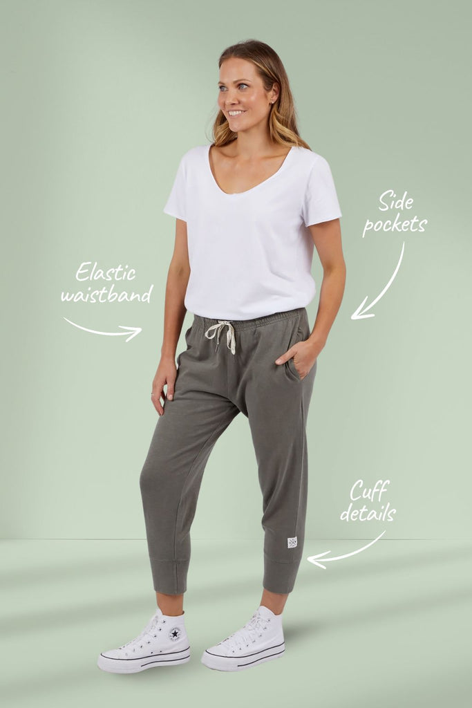 Elm Brunch Pants Khaki From BoxHill
