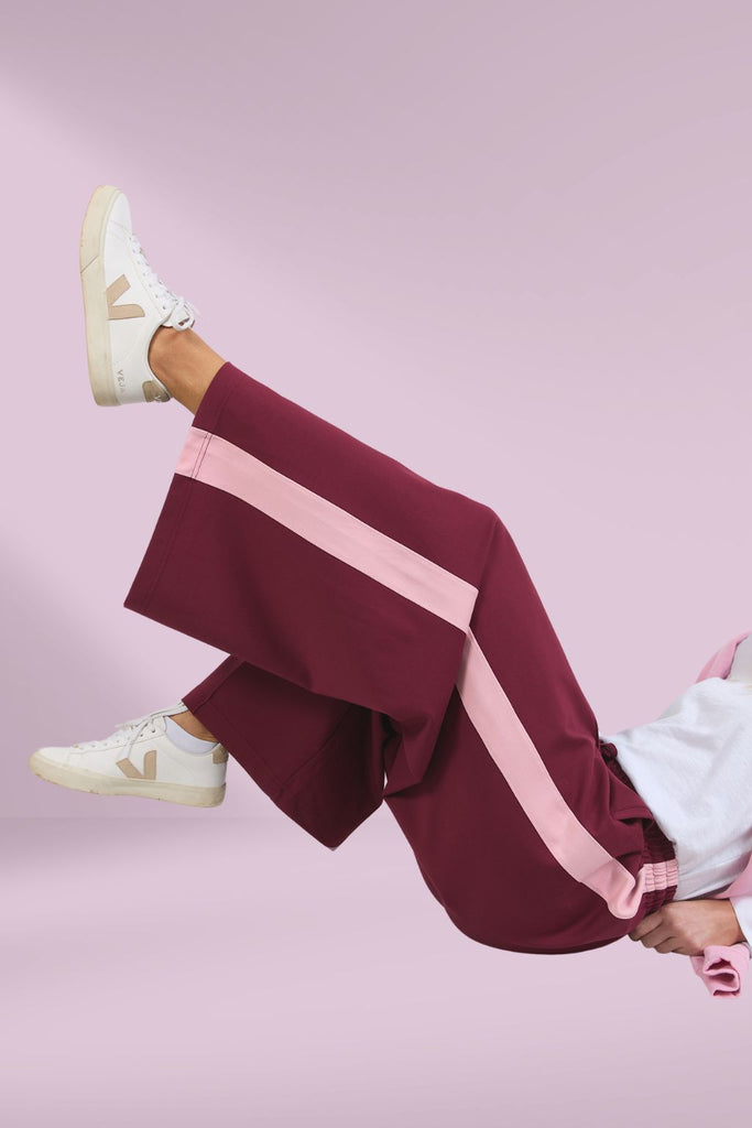 Elm Carmen Wide Leg Pants Merlot Soft Pink From BoxHill