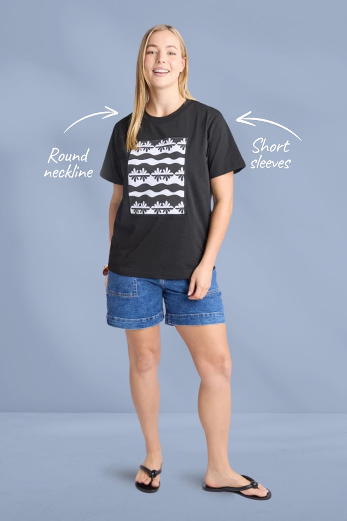 Elm Casa Tee Black From BoxHill