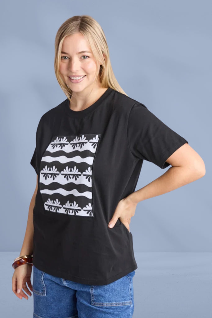 Elm Casa Tee Black From BoxHill